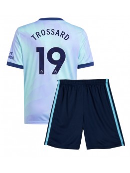 Arsenal Leandro Trossard #19 Ausweichtrikot für Kinder 2024-25 Kurzarm (+ Kurze Hosen)